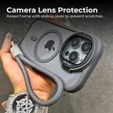 MagSafe Clear Phone Case with Kickstand & Lanyard